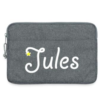 Jules - Sacoche pour ordinateur portable 13 pouces - gris chiné - Devant