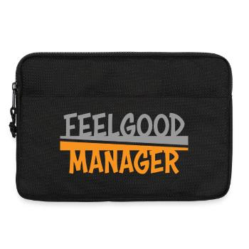 Feelgood Manager grau orange - Laptoptasche 13" - Schwarz - Vorne
