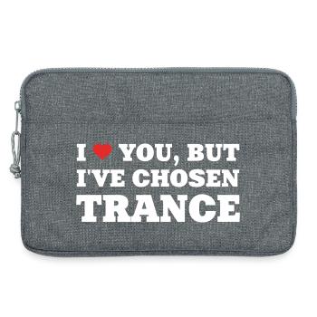 I Love You But I've Chosen Trance! - Rave Shirt - Laptoptasche 13" - Grau meliert - Vorne