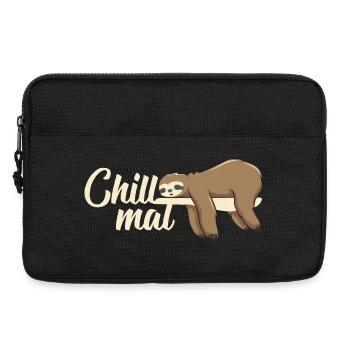 Drôle de chill times paresseux tout en se relaxant - Sacoche pour ordinateur portable 13 pouces - noir - Devant