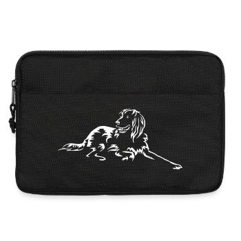 Deutsch Langhaar "Black Edition" - Laptoptasche 13" - Schwarz - Vorne
