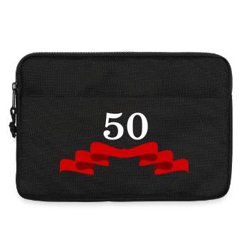 Façonner votre propre 50e anniversaire cinquante ans - Sacoche pour ordinateur portable 13 pouces - noir - Devant