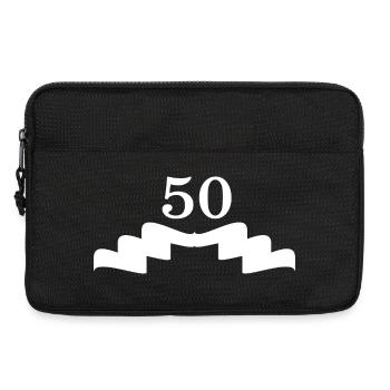 Façonner votre propre 50e anniversaire cinquante ans - Sacoche pour ordinateur portable 13 pouces - noir - Devant