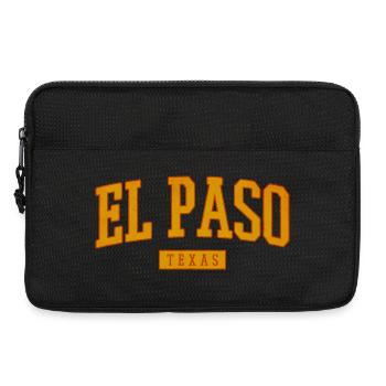 El Paso, Texas, Vintage Western - Sacoche pour ordinateur portable 13 pouces - noir - Devant
