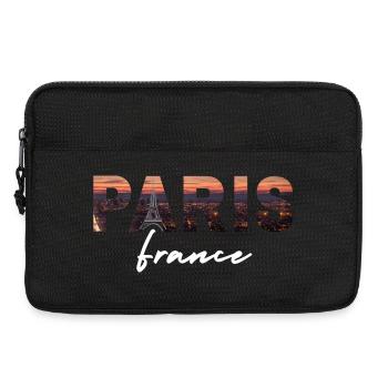 Paris Nights Skyline - Laptop bag 13" - black - Front