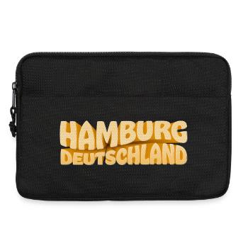 Hamburg Deutschland Punktdesign - Laptoptasche 13" - Schwarz - Vorne