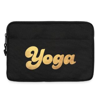Yoga Gold Schnoerkel Méditation Fan Yogi Hobby - Sacoche pour ordinateur portable 13 pouces - noir - Devant