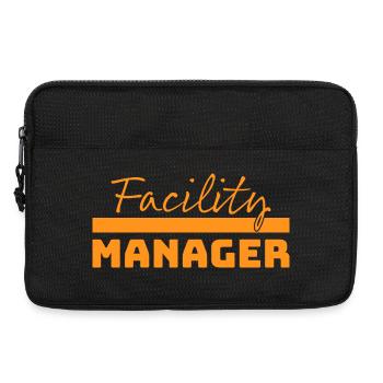 Tshirt Facility Manager orange - Laptoptasche 13" - Schwarz - Vorne
