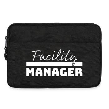 Tshirt Facility Manager weiss - Laptoptasche 13" - Schwarz - Vorne