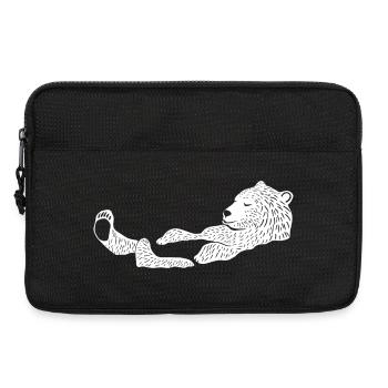 Polar Bear, the Swimmer - Laptop bag 13" - black - Front