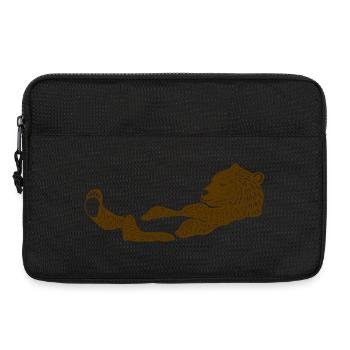 Löwe Entspannung Silhouette Design - Laptoptasche 13" - Schwarz - Vorne