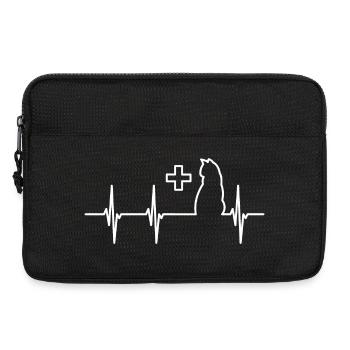 Veterinary Cat Heartbeat - Laptop bag 13" - black - Front