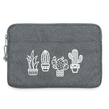 cactus favorite plant cacti icon cactus icon - Laptop bag 13" - heather grey - Front