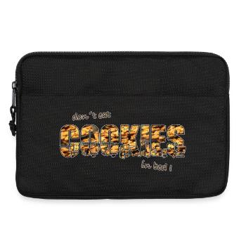 Don ́t eat COOKIES on bed - Laptop bag 13" - black - Front
