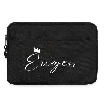 Eugen Name König T-Shirt Geschenk Männer - Laptoptasche 13" - Schwarz - Vorne