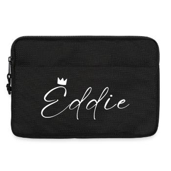 Eddie Name König T-Shirt Geschenk Männer - Laptoptasche 13" - Schwarz - Vorne