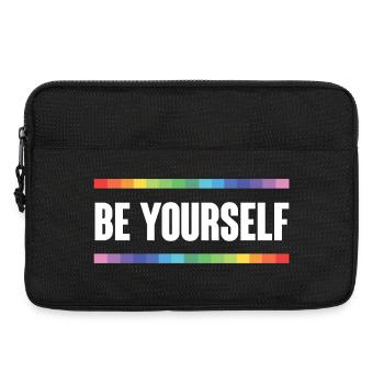 LGBTQ Pride Month - Be Yourself - Laptop bag 13" - black - Front