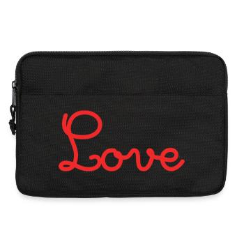 I LOVE YOU. LOVE. COUPLE. JUST MARRIED. Bachelorette party - Laptop bag 13" - black - Front