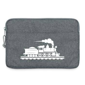 Dessin ferroviaire - Sacoche pour ordinateur portable 13 pouces - gris chiné - Devant