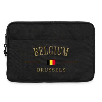 Belgium flag drapeau Belge - Sacoche pour ordinateur portable 13 pouces - noir - Devant