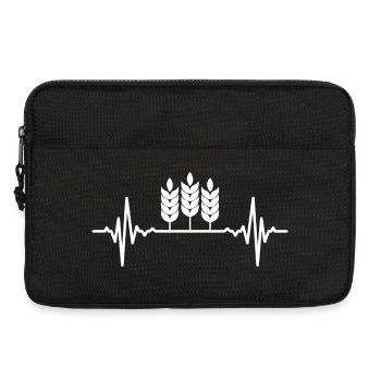 Weizenanbau Herzlinie - Laptoptasche 13" - Schwarz - Vorne