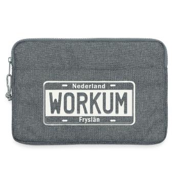 T-shirt Workum, Friesland, Holland, Ijsselmeer - Laptop bag 13" - heather grey - Front
