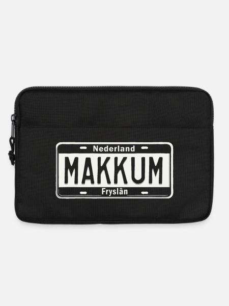 T-Shirt Makkum Hoodie Ijsselmeer Friesland - Laptoptasche 13" - Schwarz
