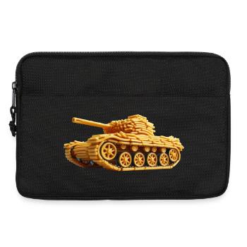 Pommes Panzer | Fries Tank - Laptoptasche 13" - Schwarz - Vorne