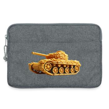 French Fries Tank | Frieze Tank - Laptop bag 13" - heather grey - Front