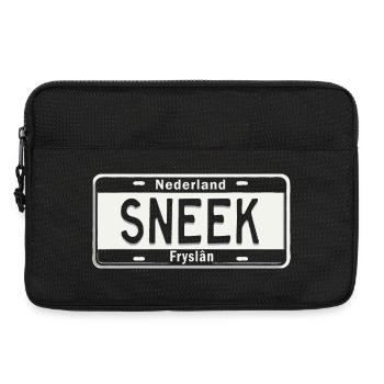 T-Shirt Sneek Hoodie Ijsselmeer Holland - Laptoptasche 13" - Schwarz - Vorne