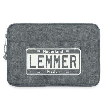 T-Shirt Lemmer Hoodie Ijsselmeer Holland Maritime - Sacoche pour ordinateur portable 13 pouces - gris chiné - Devant