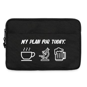 My Plan For Today Coffee Microscope Beer - Laptop bag 13" - black - Front