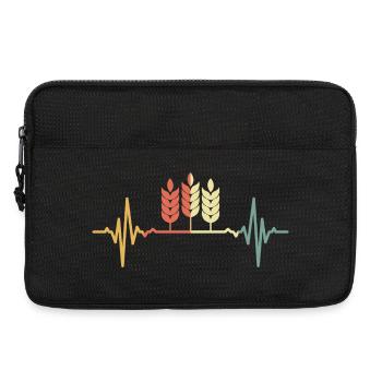 IMein Herz schlägt für Weizen - Laptoptasche 13" - Schwarz - Vorne