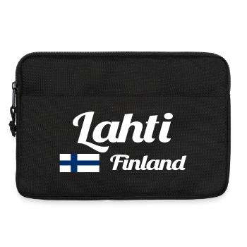 Lahti, Finlande - Imprimés élégants - Sacoche pour ordinateur portable 13 pouces - noir - Devant