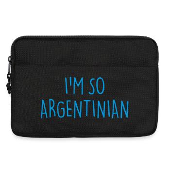 JE SUIS TELLEMENT ARGENTIN Argentine - Sacoche pour ordinateur portable 13 pouces - noir - Devant
