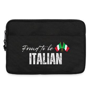 Stolzer Italiener, ich liebe Italien - Laptoptasche 13" - Schwarz - Vorne