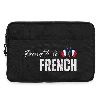 Stolzer Franzose, ich liebe Frankreich - Laptoptasche 13" - Schwarz - Vorne