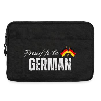 Fière allemande, j’adore l’Allemagne - Sacoche pour ordinateur portable 13 pouces - noir - Devant