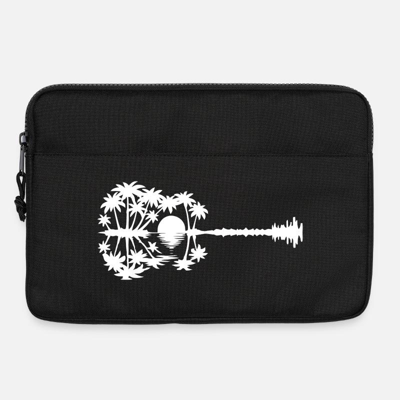 Sunset Paradise Silhouette - Laptop bag 13" - black