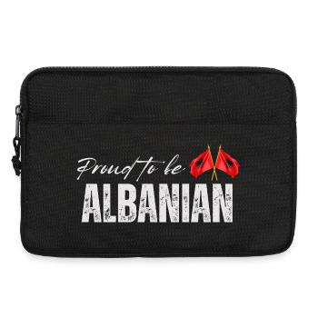 Albaner stolz, ich liebe Albanien - Laptoptasche 13" - Schwarz - Vorne