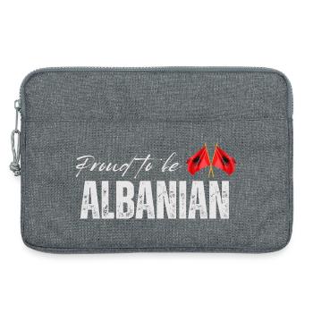Albaner stolz, ich liebe Albanien - Laptoptasche 13" - Grau meliert - Vorne