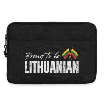 Lithuanian pride, Lithuanian patriot - Laptop bag 13" - black - Front