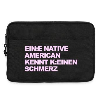 WOKE SATIRE: An Indian knows no pain - Laptop bag 13" - black - Front