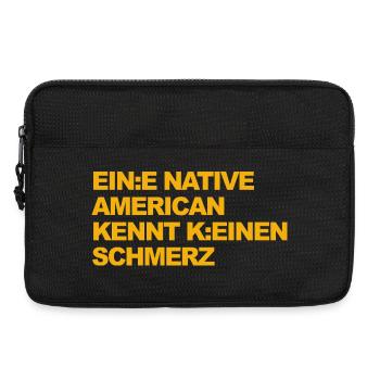 WOKE SATIRE: An Indian knows no pain - Laptop bag 13" - black - Front