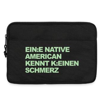 WOKE SATIRE: An Indian knows no pain - Laptop bag 13" - black - Front