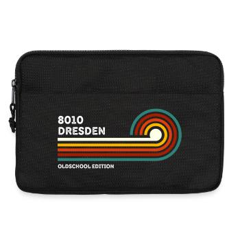 Dresden Retro Shirt 8010 Zip Code Vintage - Laptop bag 13" - black - Front