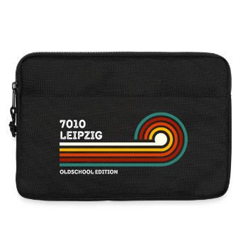 Leipzig Retro Shirt 7010 Postal Code Vintage - Laptop bag 13" - black - Front