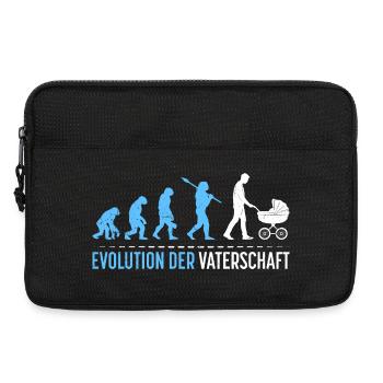 Werdender Vater EVOLUTION DER VATERSCHAFT Lustig - Laptoptasche 13" - Schwarz - Vorne