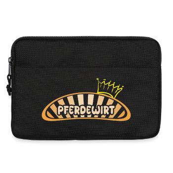 Cadeau pour gardien de chevaux - Sacoche pour ordinateur portable 13 pouces - noir - Devant