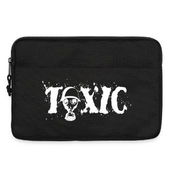 Toxic Grunge Gas Mask - Laptop bag 13" - black - Front